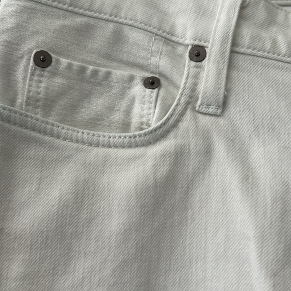 Helmut Lang Straight Boot Cut Mid Rise Jean White 24 - Picture 12 of 14